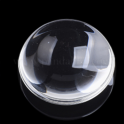 Transparente Glas Cabochons GGLA-R026-48mm-B