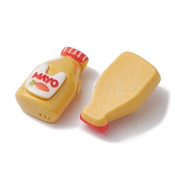 Deko-Cabochons aus undurchsichtigem Harz mit High-Tea-Motiv RESI-K034-06