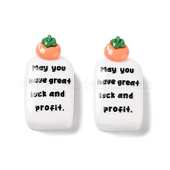 Cartoon weiße Katze Harz Decoden Cabochons CRES-R203-01C