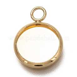Cabochon-Fassungen für Anhänger aus Edelstahl 304 X-STAS-Z030-01I-G