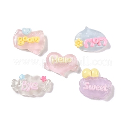 Transparente Harzcabochons RESI-H162-12