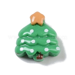 Undurchsichtige Harz-Cabochons mit Weihnachtsmotiv RESI-H162-06O