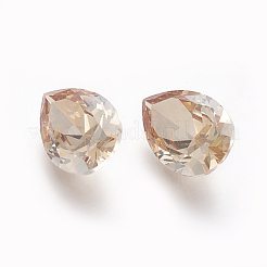 Galvanisierte Cabochons mit spitzem Rücken aus Zirkonia ZIRC-I024-08