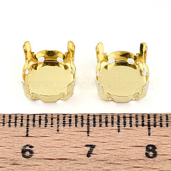 201 Edelstahl-Aufnähfassungen mit Krappenfassung STAS-T032-01-10mm-G