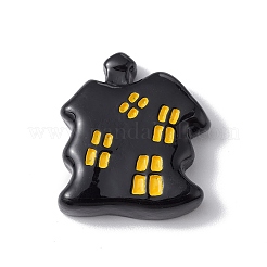 Undurchsichtige Harz-Cabochons zum Thema Halloween RESI-E035-01R