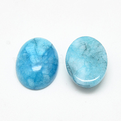 Gefärbte natürliche weiße Jade Cabochons G-Q957-01G-13x18