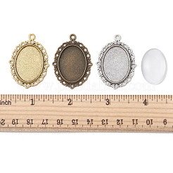 DIY-Kit zur Herstellung eines leeren ovalen Kuppelanhängers DIY-FS0005-20