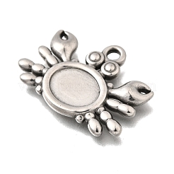 Cabochon-Fassungen für Anhänger aus Edelstahl 304 STAS-H477-03A-P