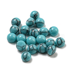 Gefärbte handgemachte synthetische Türkis-Cabochons G-B070-19B