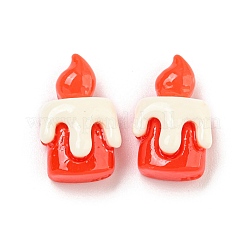 Deko-Cabochons aus undurchsichtigem Harz mit Weihnachtsmotiv CRES-B022-01D