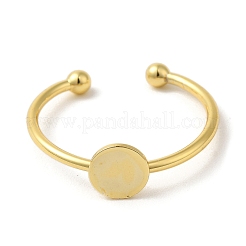 Gestellbeschichtung Messing offene Manschettenpolster Ringfassungen KK-F873-39G