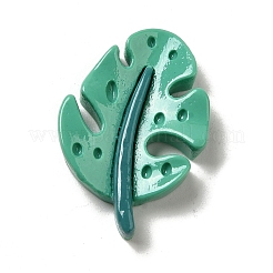 Süße undurchsichtige Blatt-Cabochons aus Harz RESI-L040-02D