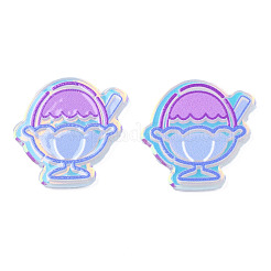 Transparent bedruckte Acryl-Cabochons TACR-N016-27