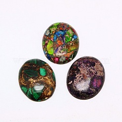 Gefärbter synthetischer Regalit / imperialer Jaspis / Seesediment-Jaspis-Cabochons G-A125-10