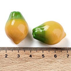 Frucht-Deko-Cabochons aus undurchsichtigem Harz RESI-H156-01-05