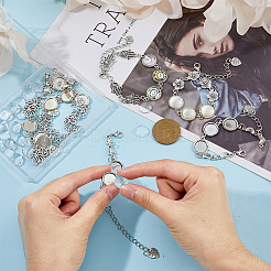 DIY Blanko Domen Cameo Foto Link Armband Bausatz DIY-FH0005-93