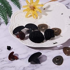 Flockige Plastik-Cabochons für das DIY-Scrapbooking DIY-PH0074-77