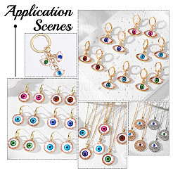 36 Stück 9 Stile Halloween durchscheinende Harz Decoden Cabochons CRES-WR0001-01