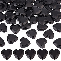 50 Stück Acryl-Strass-Cabochons mit flacher Rückseite OACR-OC0001-18B