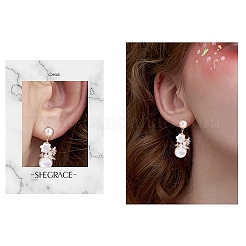 Bausatz zum Selbermachen von Blumenohrringen DIY-SZ0009-77