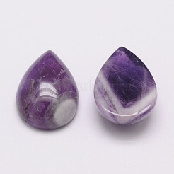Tropfen natürliche Amethyst Cabochons X-G-K026-03