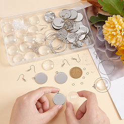 DIY Rohling-Set für Kuppelohrringe DIY-UN0004-80
