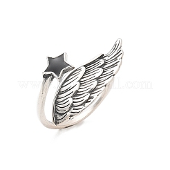 Offene Manschettenringe aus Sterlingsilber für Damen RJEW-R008-01AS-01