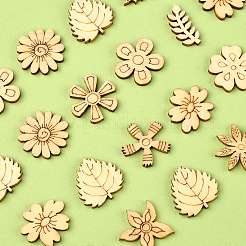 Holz Cabochons WOOD-CJ0001-31