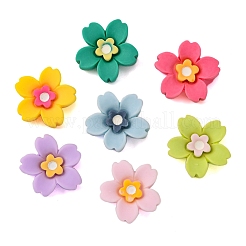 70 Stück 7 Farben undurchsichtige Harz-Cabochons CRES-CJ0001-52