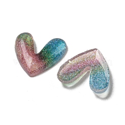 Leuchtende transparente Decoden-Cabochons aus Harz RESI-D013-17B