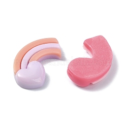 Deko-Cabochons aus undurchsichtigem Harz zum Valentinstag RESI-G088-06