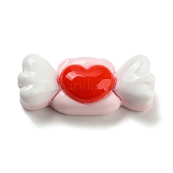 Cabochons aus undurchsichtigem Harz mit Schweinemotiv RESI-H154-01H