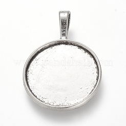 Tibetischer Stil Legierung Anhänger Fassungen TIBE-T003-21AS-NR
