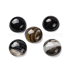 Natürliche gebänderte Achat-Cabochons (gefärbt und erhitzt) G-B085-02B-12