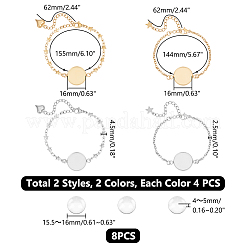 DIY Blanko-Kit zur Herstellung von Kuppelarmbändern DIY-UN0005-68