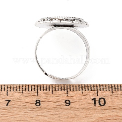 Geben Sie Ihre Kreationen eine einzigartige Designer-Look mit diesen modernen und charmanten Eisen hängender Cabochon Fassungen PALLOY-Q300-25AS-NR