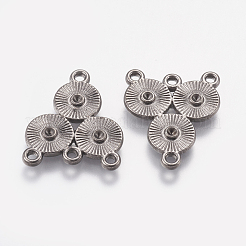 Legierung Rhinestone Connector  Fassungen mit Verbinder EA10684Y-NFB
