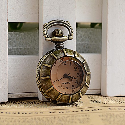Ретро античная бронза сплав стекла головки часы WACH-H016-13-1