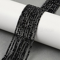 Натуральный черный шпинель бисер пряди&nbsp;X-G-P553-F08-01