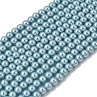 Экологически чистые стеклянные жемчужные бусины класса А&nbsp;HY-J002-6mm-HX084