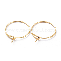 Фурнитура для сережек-колец из хирургической нержавеющей стали 316&nbsp;X-STAS-J025-01C-G02
