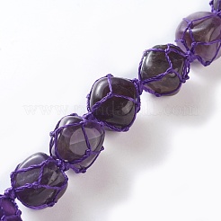 Подвесные украшения из натурального аметиста HJEW-O002-06