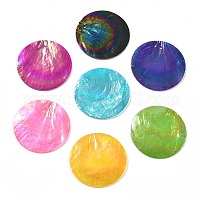 Подвески из натуральной ракушки капиз&nbsp;X-SSHEL-Z002-01