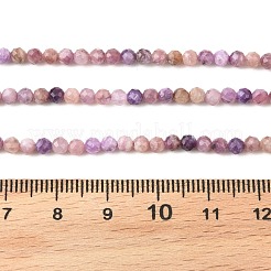 Естественно чароитовыми бисер пряди&nbsp;G-K376-A04-3mm