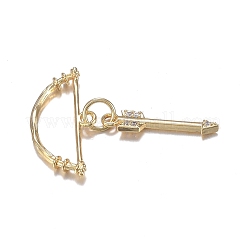 Кулоны из латуни с прозрачным фианитом ZIRC-F120-086G
