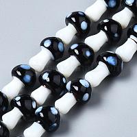 Гриб ручной Lampwork бисер пряди&nbsp;X-LAMP-R116-11
