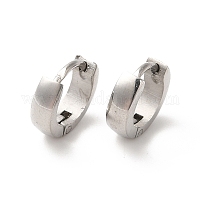 Серьги-кольца из нержавеющей стали 304 с полировкой&nbsp;EJEW-P255-11P