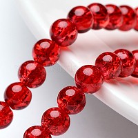 Стеклянные бусины кракле&nbsp;X-CCG-Q001-6mm-13