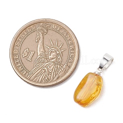 Подвески из натурального янтаря с градиентным цветом&nbsp;PALLOY-JF04930-01