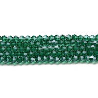 Прозрачные стеклянные бусины гальваническим пряди&nbsp;GLAA-F029-4mm-C10